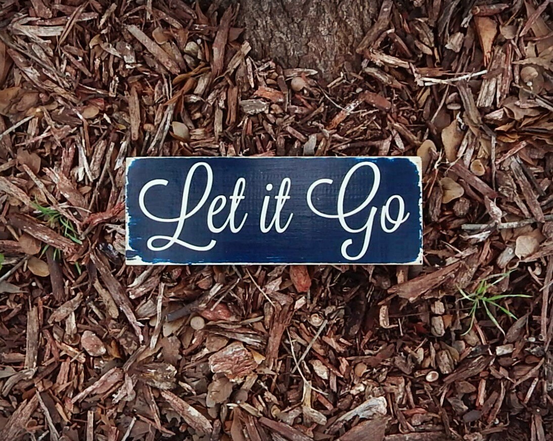 Let It Go Hand Painted Wooden Sign Inspirational Sign Movie | Etsy