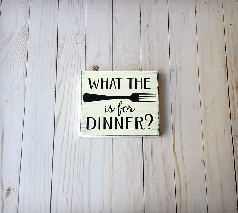 What the Fork is for Dinner wood sign What the Fork is for Etsy