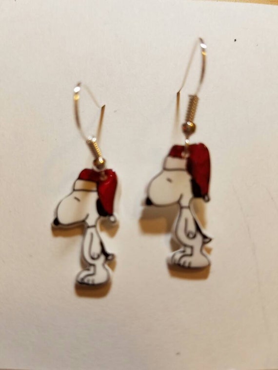 boucles d'oreille snoopy boucles d'oreille snoopy