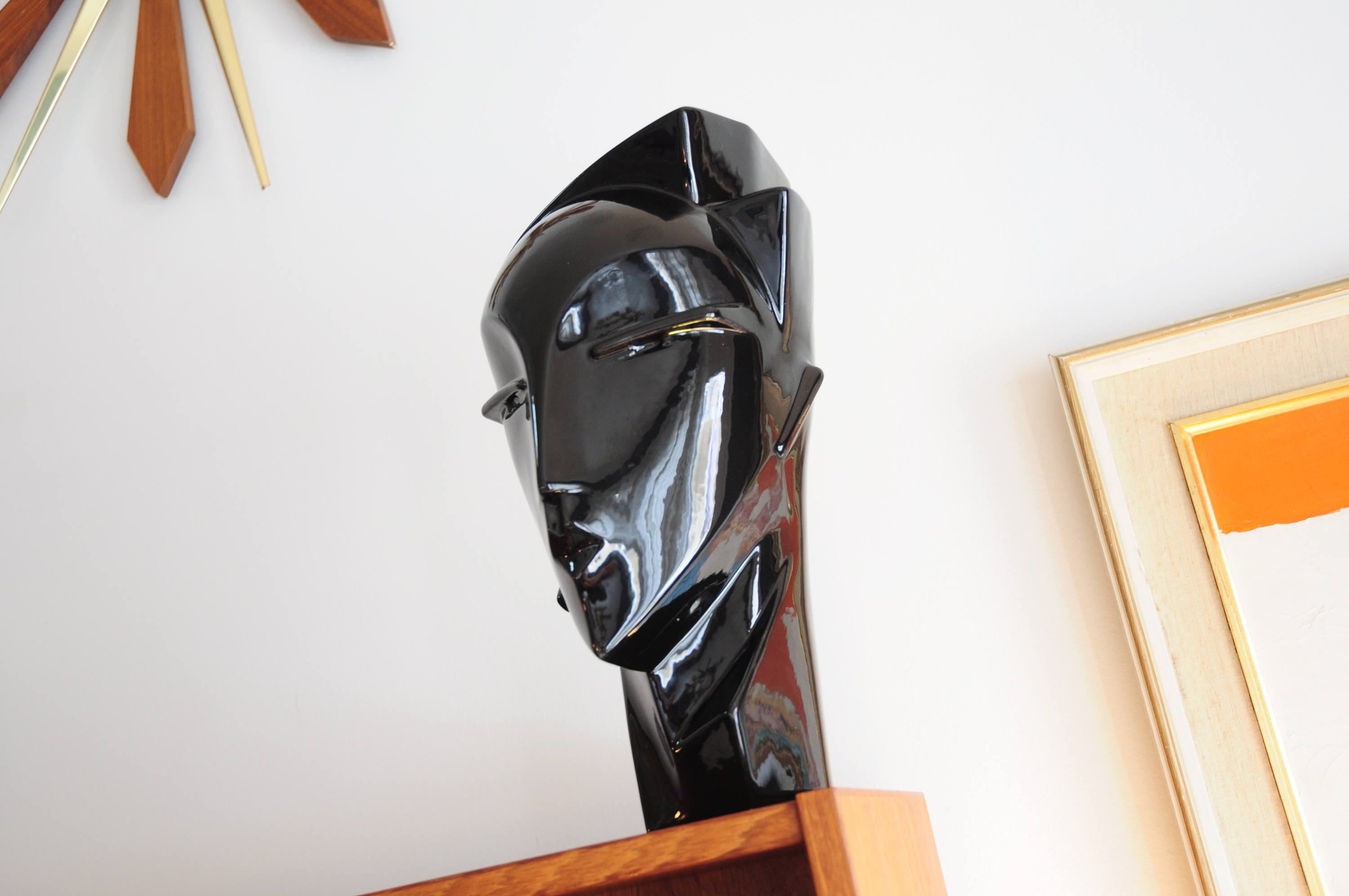 1980s Black Head Sculpture Modernist / Mannequin / Memphis Milano Etsy