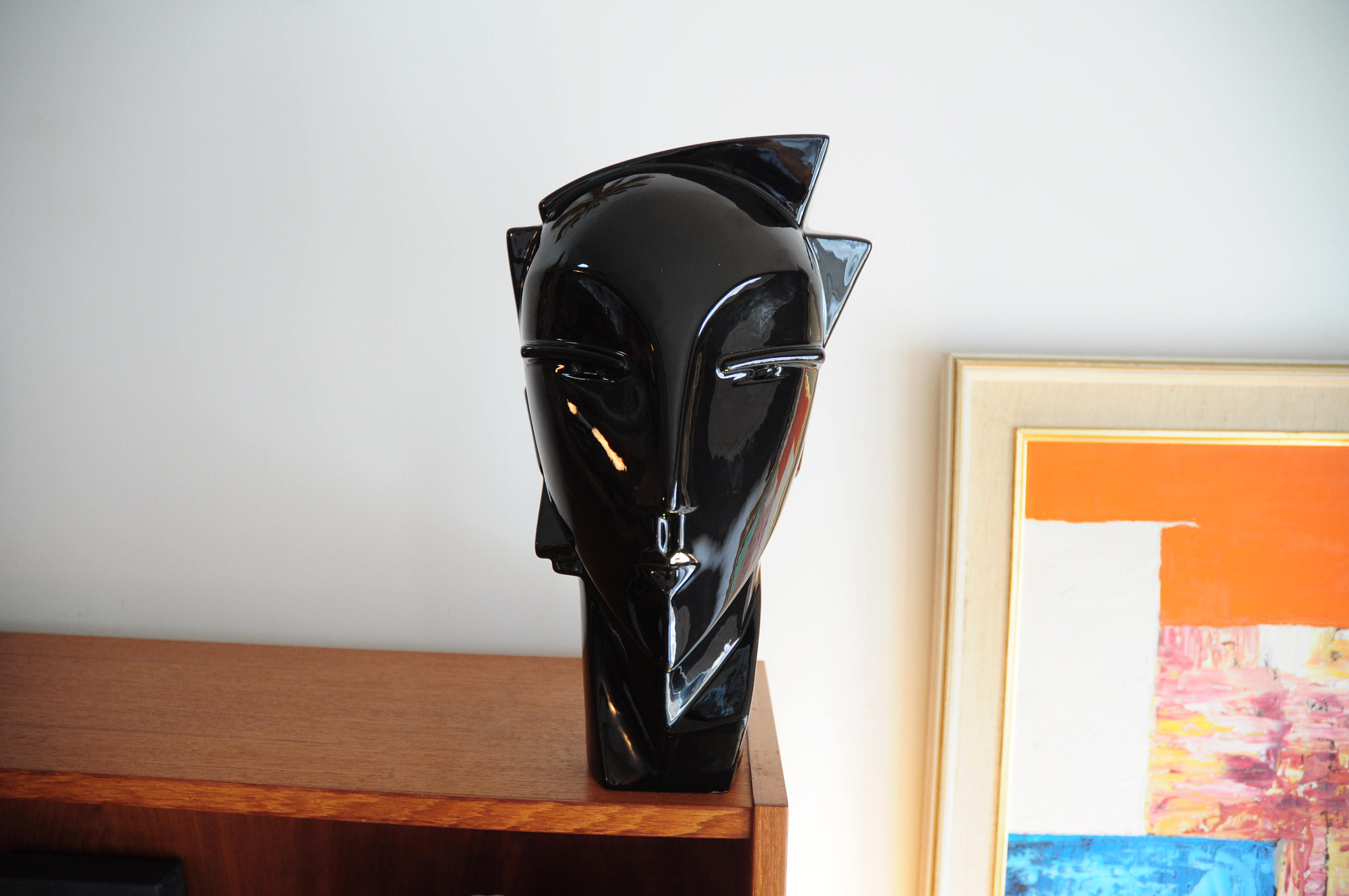 1980s Black Head Sculpture Modernist / Mannequin / Memphis Milano Etsy