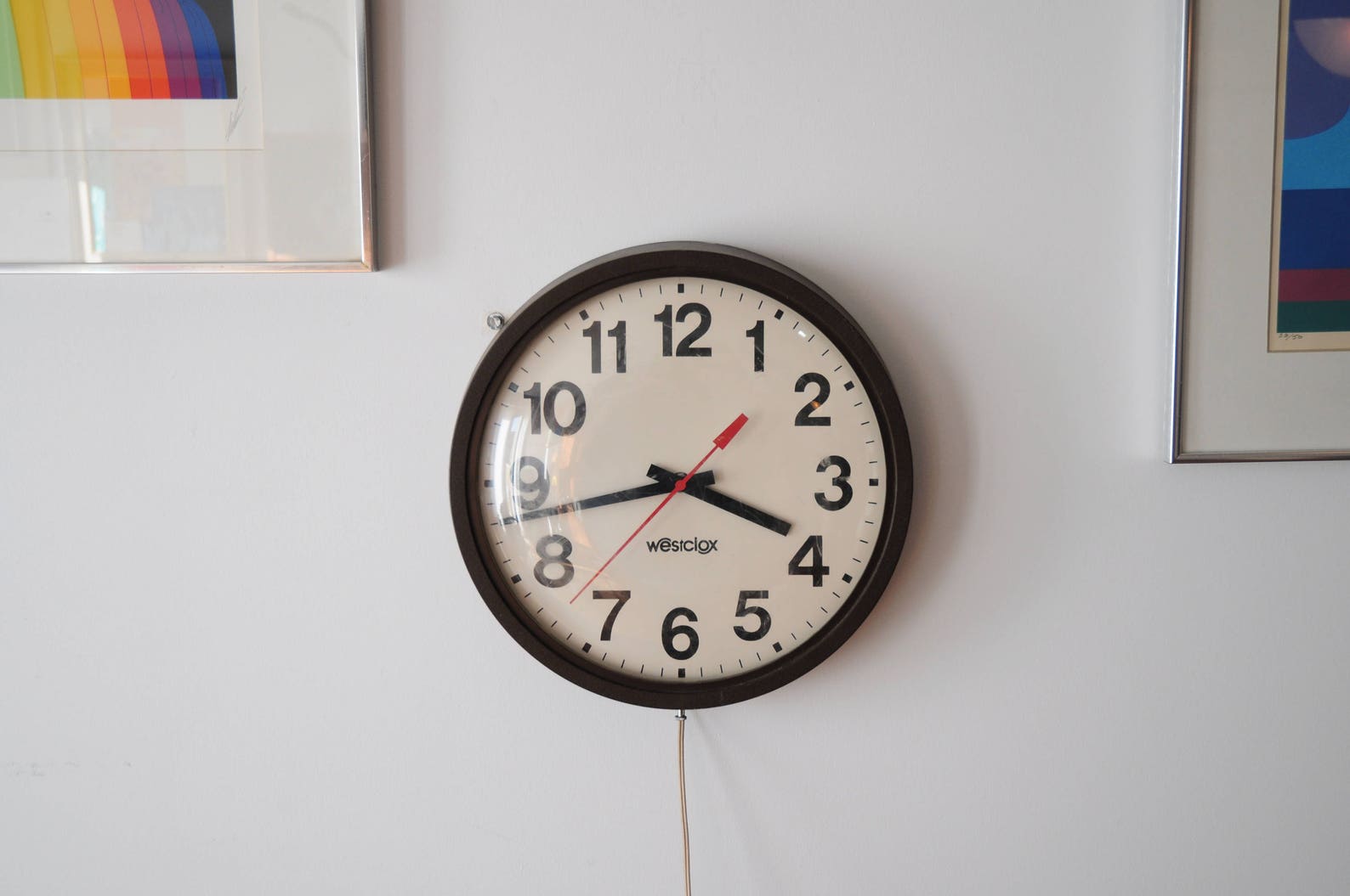 Westclox Office/school Wall Clock/ Model S90 / Made in USA / 14 Etsy