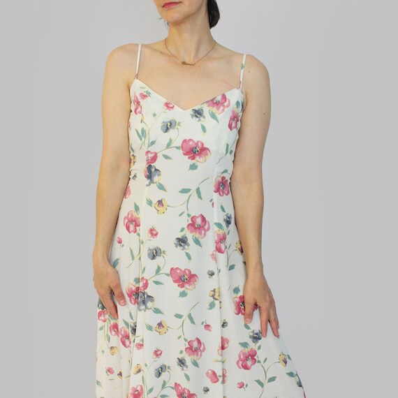 90s Frederick's of Hollywood Floral Dress - image 4
