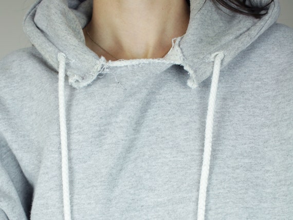 70s Grey Hoodie Vintage - image 5