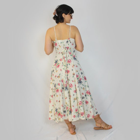 90s Frederick's of Hollywood Floral Dress - image 10