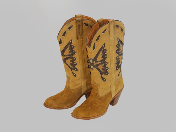 Miss Capezio Butterfly Cowboy Boots 8 