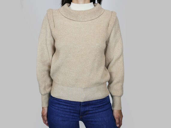 cream turtleneck sweater