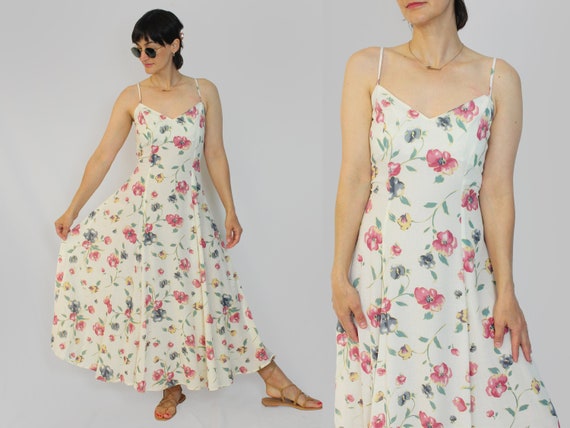 90s Frederick's of Hollywood Floral Dress - image 1