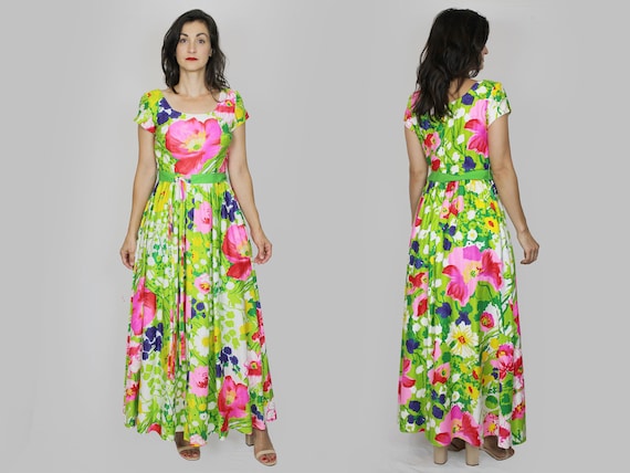 Floral Maxi Dress Vintage