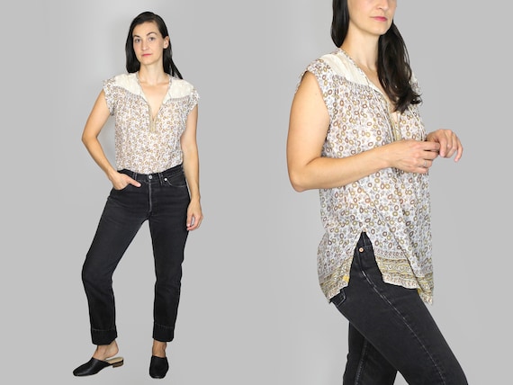 Indian Cotton Blouse Vintage