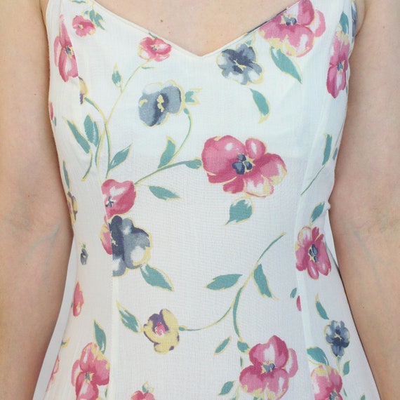 90s Frederick's of Hollywood Floral Dress - image 2
