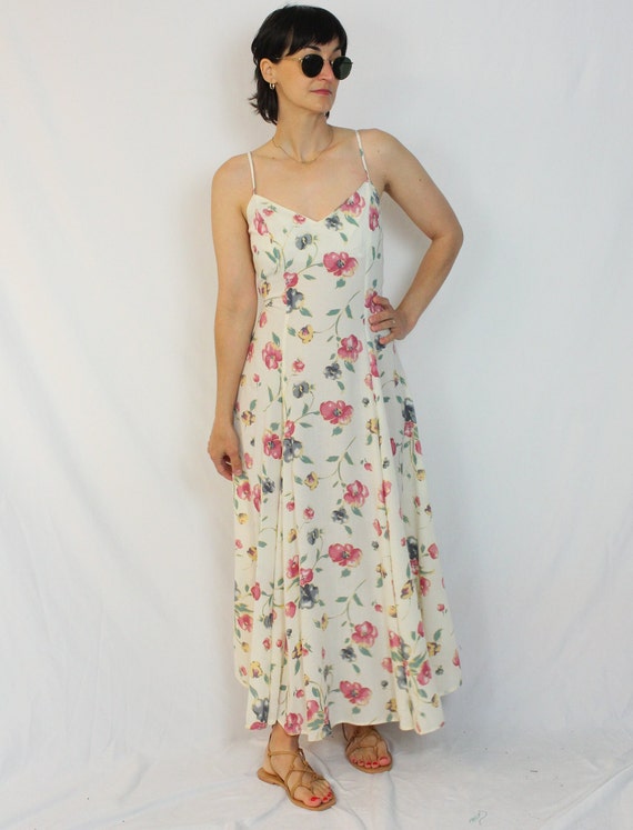 90s Frederick's of Hollywood Floral Dress - image 3