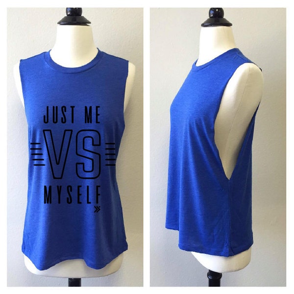 VENDITA!! GRANDE solo a Me VS. Me stesso muscolo palestra serbatoio, lo scalfo goccia, boxe, corpo pompa, peso di sollevamento, ragazze pistole, dolente, squadra