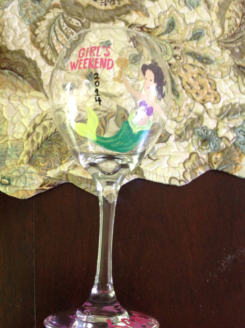 Custom wine glasses Etsy