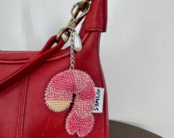Beaded Shrimp Keychain