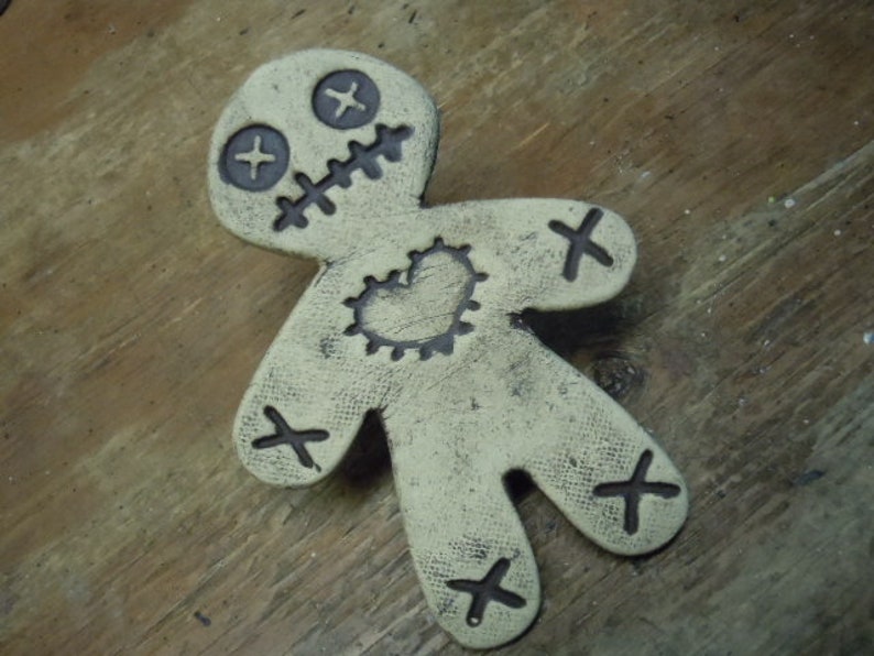 Red Anatomical Heart and Voodoo Doll Magnets #2 Day of the Dollies