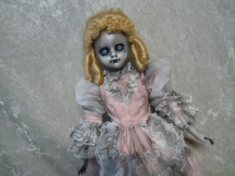 18th Century Ghostly Spooky Creepy Altered Doll #617 Dark Art Horror Collectible Day of the Dollies