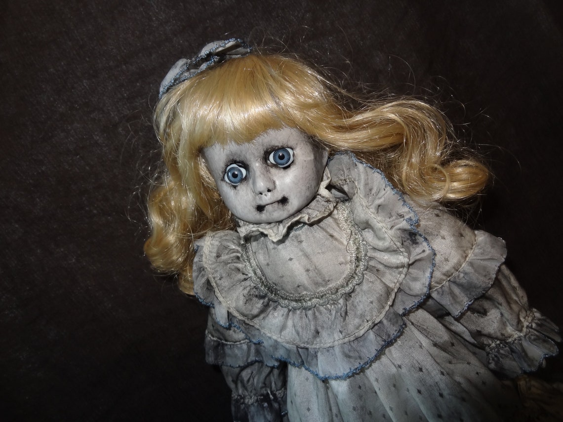 Macabre Sad Doll Spooky Doll Creepy Doll Ghostly Doll | Etsy