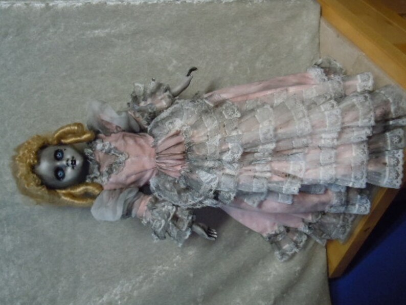 18th Century Ghostly Spooky Creepy Altered Doll #617 Dark Art Horror Collectible Day of the Dollies