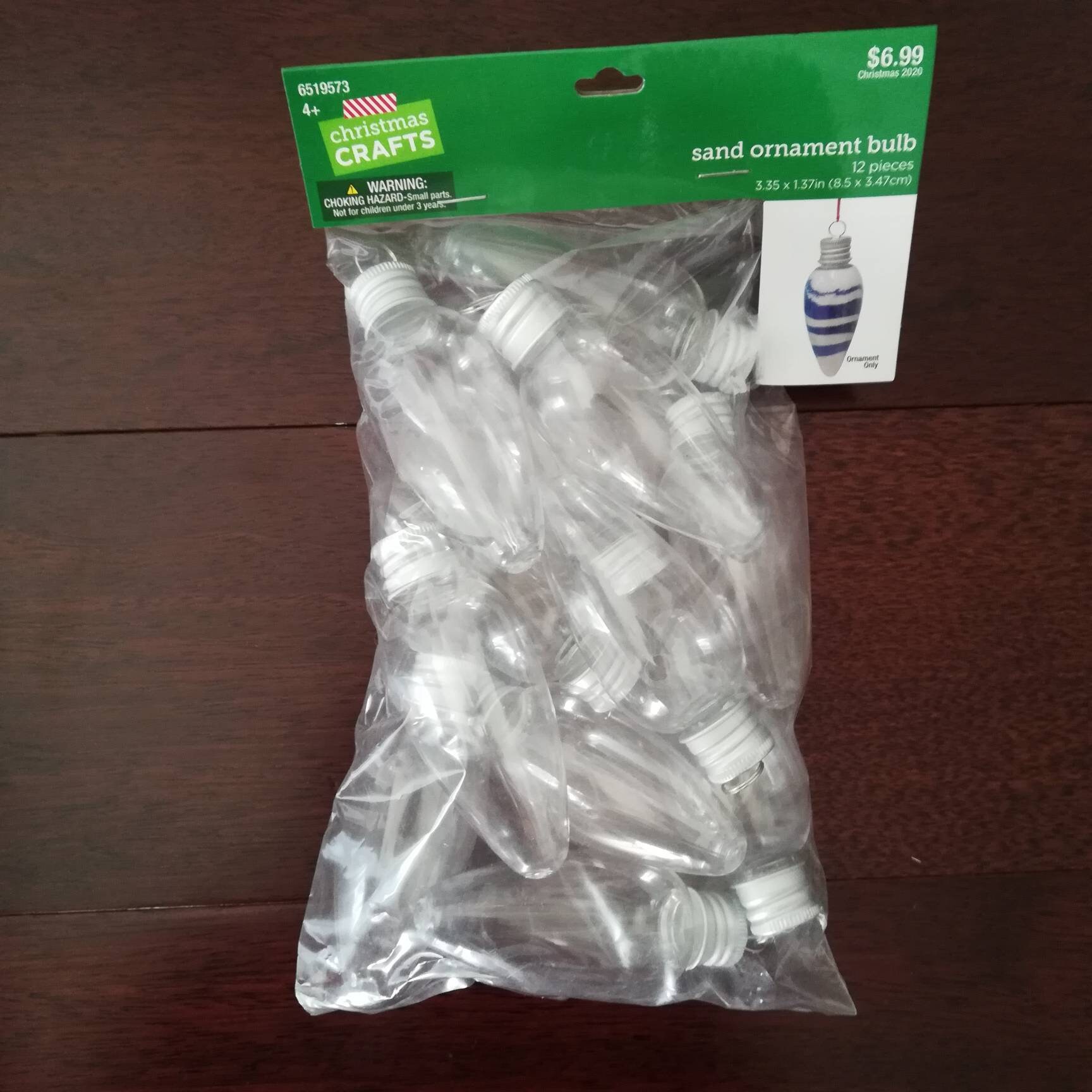 Clear Plastic Light Bulb Ornaments set of 12 Christmas - Etsy