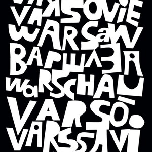 Warsaw/Warszawa/Warchau. Poster. 50x70. Limited edition. image 2