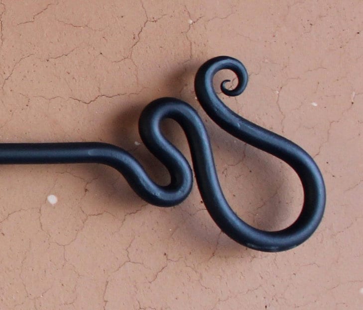 Quilt Hanging Rod hand forged wrought iron