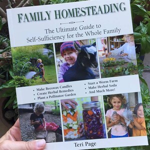 Signed copy of Family Homesteading by Teri Page image 2