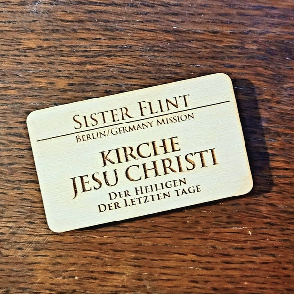 Custom Missionary Nametag Make Your Own Missionary Nametag