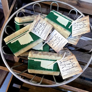Eucalyptus and Peppermint Soap Natural Soap Organic Bar Soap Men&#39;s Skincare Cold-Process Soap Handmade Essential Oil Women&#39;s Peppermint Soap