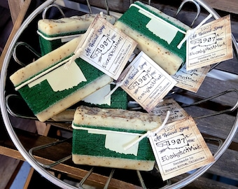 Handmade Eucalyptus Peppermint Soap: Natural Cold-Process Skincare