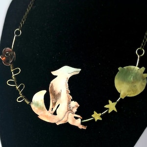 The Little Prince Necklace The Little Prince Jewelry - Unique Necklace Little Prince and Fox