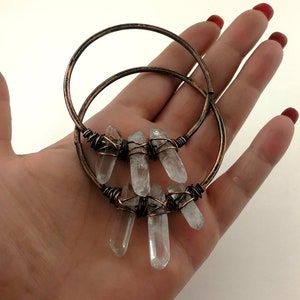Large Ear Weights Rustic Ear Hoops