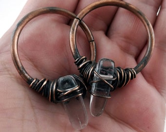 10g Ear Weights Mountain Stone Tunnel Earrings Tunnel Hangers