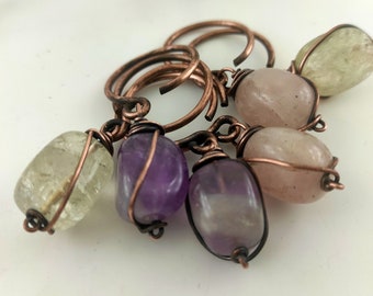 Raw Citrine Ear Weights Tunnel Hangers Stretched Ears Crystal Weights Post Apocalyptic
