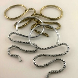 Snake Ear Weights Snake Hoops image 4