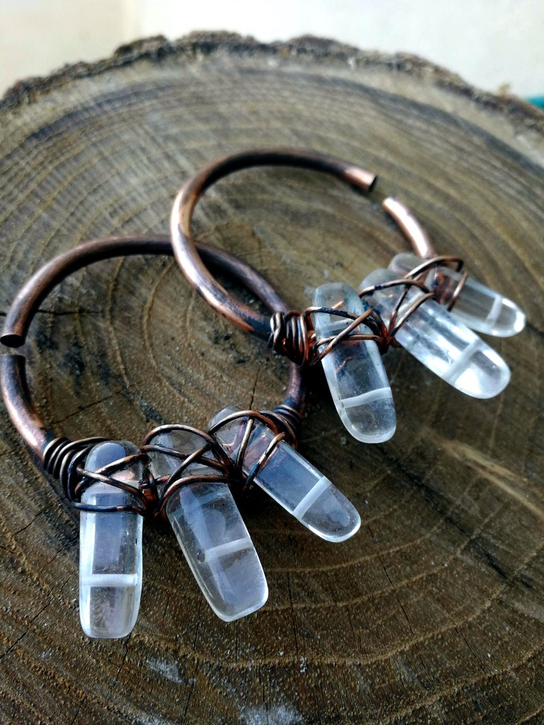 8g Statement Hoops Tunnel Earrings Etsy