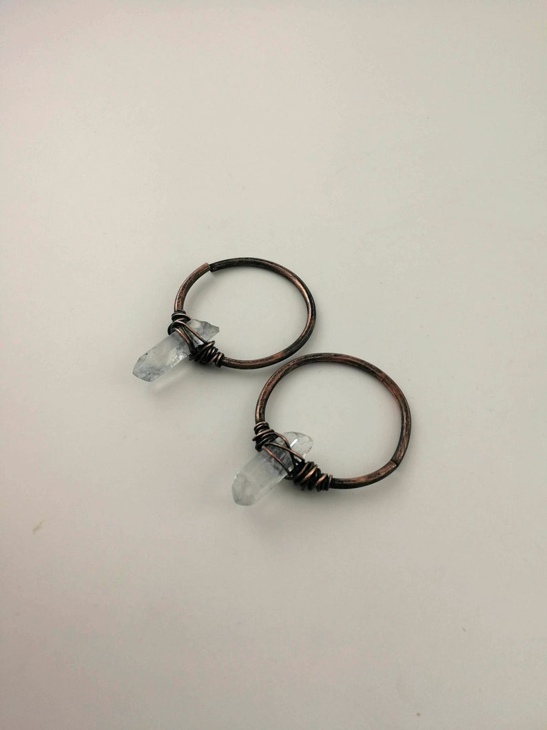 10g Ear Weights Raw Stone Tunnel Earrings Etsy
