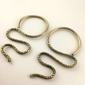 Snake Ear Weights Snake Hoops image 9