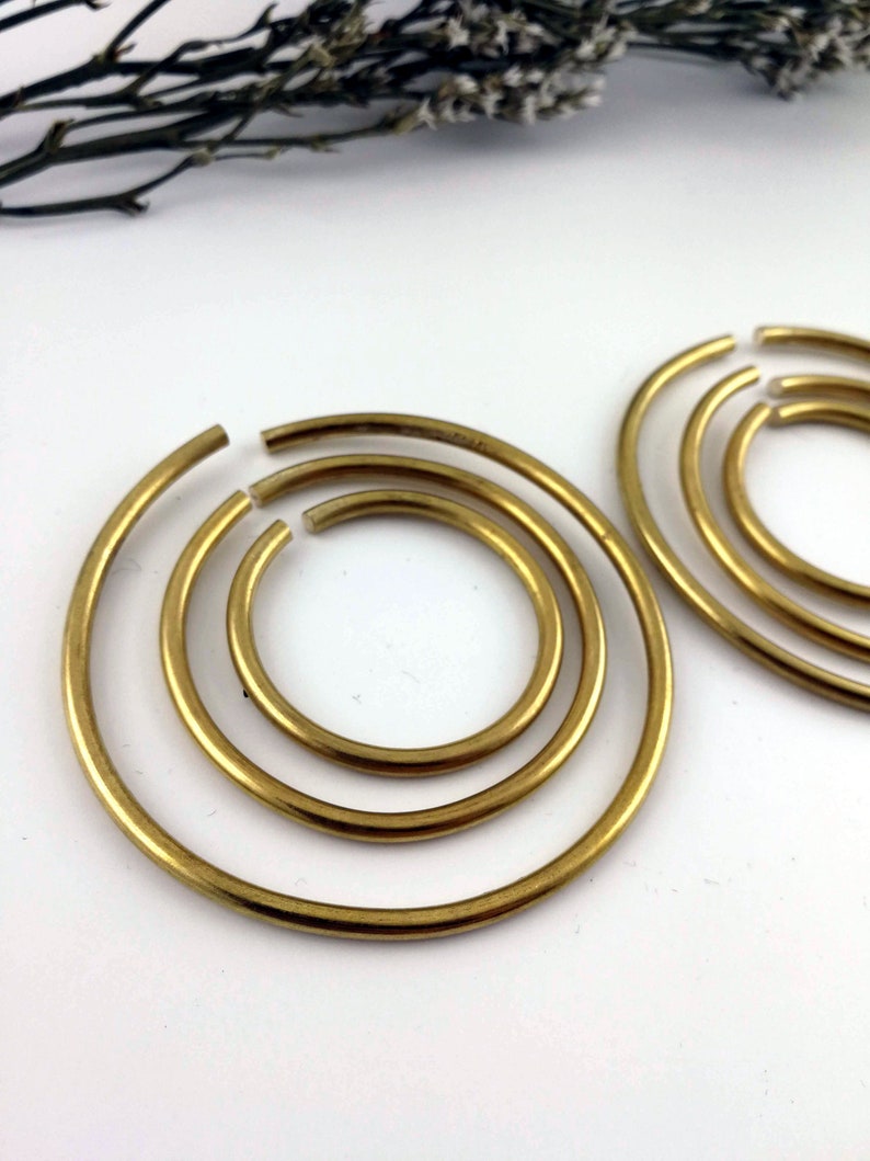 8g Hangers Brass Hoop Weights