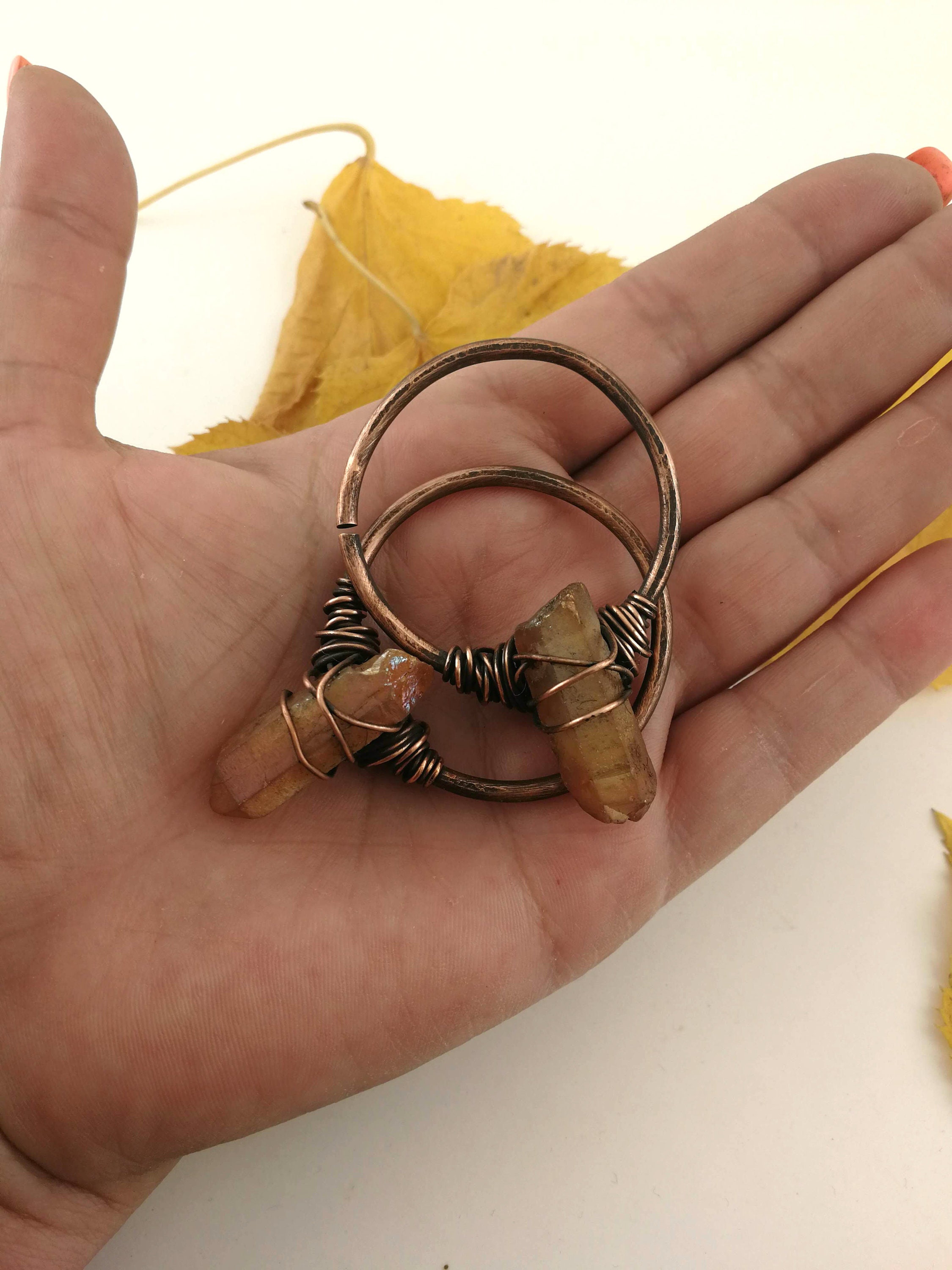 10g Raw Stone Tunnel Ear Weights Etsy Sweden