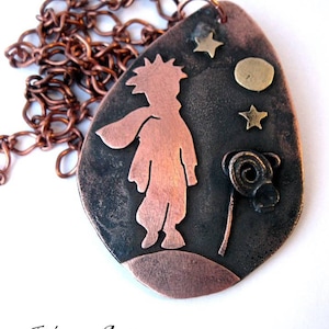 The Little Prince Copper Pendant Necklace