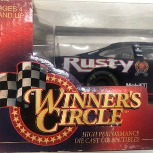 New 1998 Winners Circle NASCAR Stock Car #2 Ford Taurus Rusty Wallace Penske 1:24 Hasbro Die Cast Race Car NASCAR Races