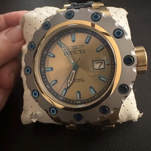 Invicta Subaqua 20190 Automatic Watch, 52mm Titanium Case, WR 500m Black Silicone Band Time and Date Collectible Timepiece