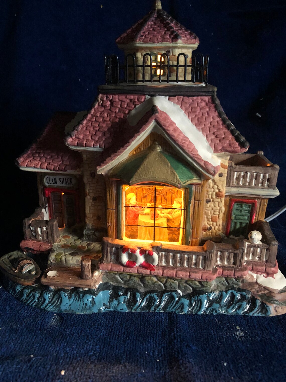 Copperfield Keepsake Christmas Village Clam Shack Porcelain Etsy