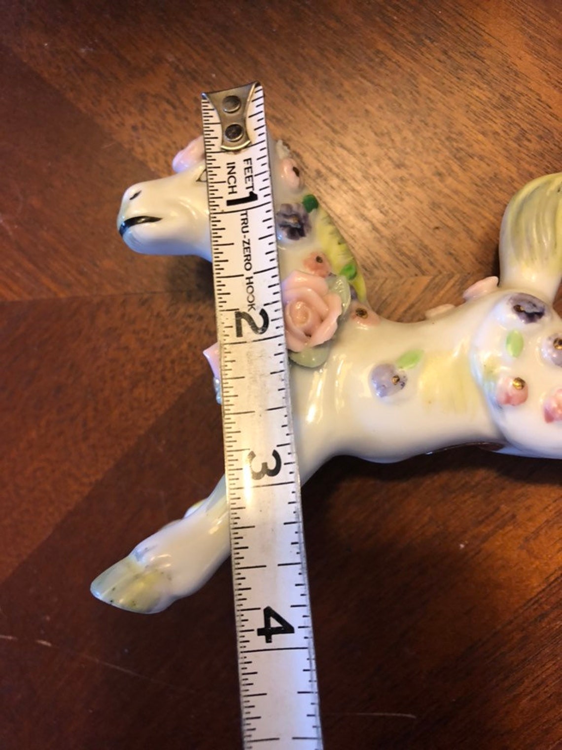 Vintage Japanese Porcelain Horse Pony Figurine Gold Accented Etsy