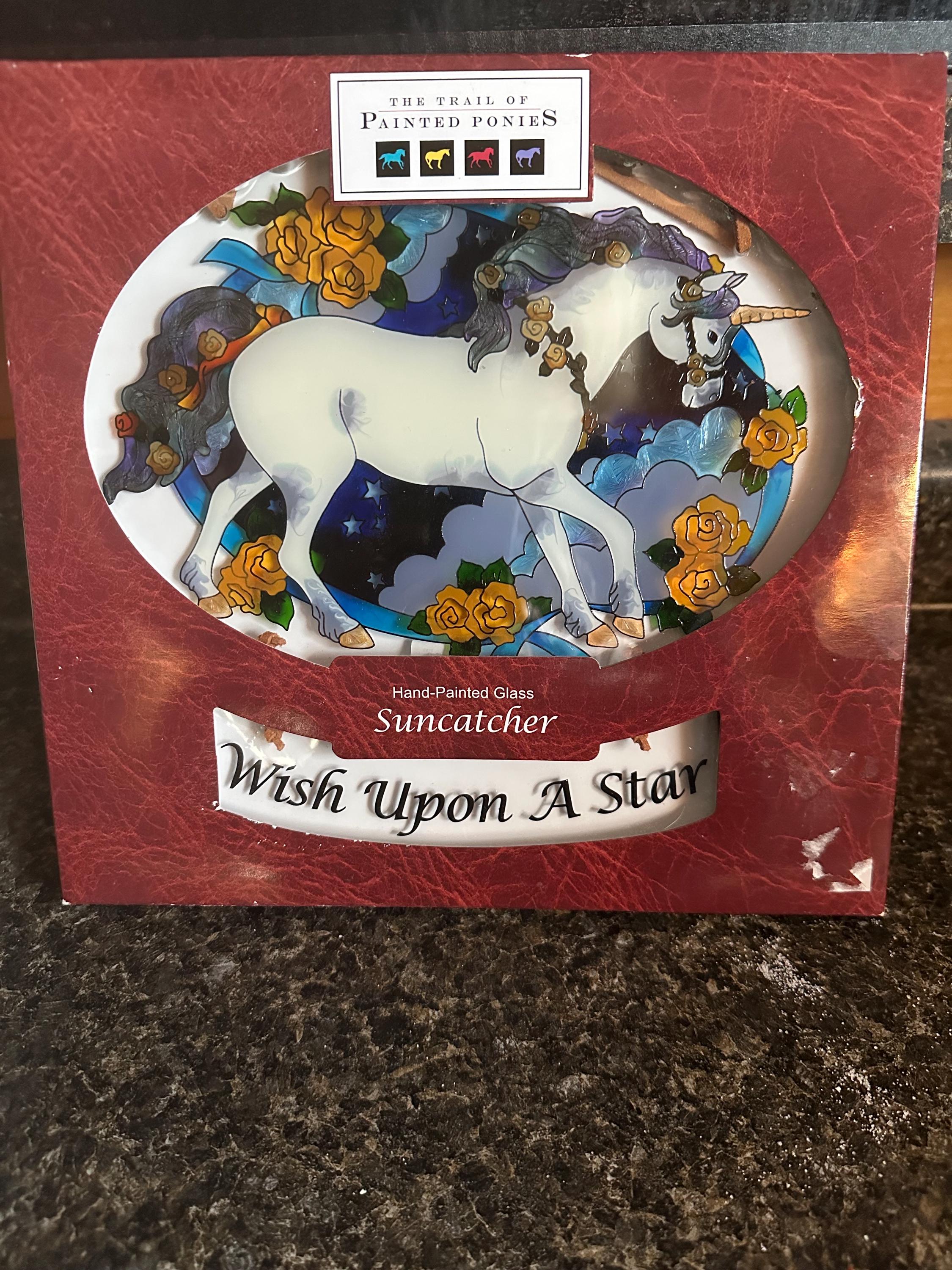 NIB Joan Baker Trail of the Painted Ponies UNICORN SUNCATCHER