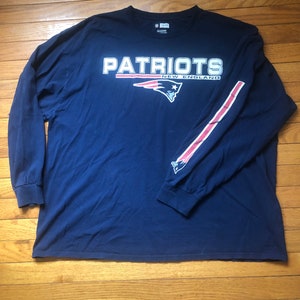 New England Patriots Vintage Shabby Long Sleeve Shirt Size 2XL NFL Team Apparel Tee Shirt “Beat Up” Unisex Patriots T-Shirt