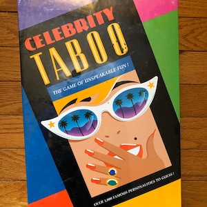 Milton Bradley Game “Celebrity Taboo” The Game of Unspeakable Fun 1991 Adult Party Game New Factory Sealed