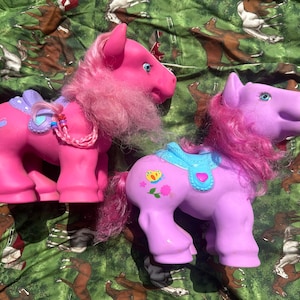 Lot Of 2 Vintage My Little Pony MLP Pinky Pie & Friend Hasbro EUC Play Horses Toy Horses Toy ponies