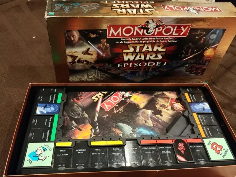 MONOPOLY STAR WARS LIMITED COLLECTOR'S EDITION Parts Only NOT Complete Game 